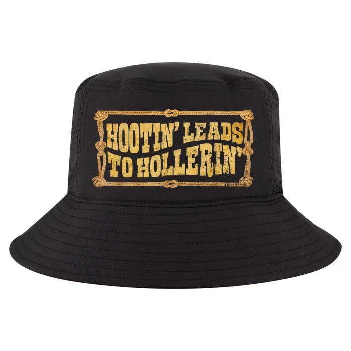 Hootin Leads To Hollerin Groovy Cool Comfort Performance Bucket Hat