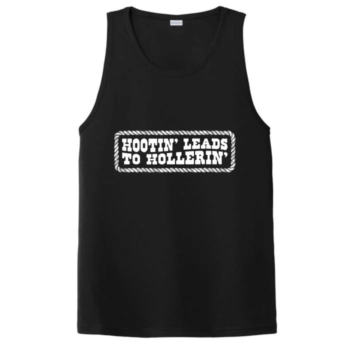 Hootin Leads To Hollerin Groovy Performance Tank