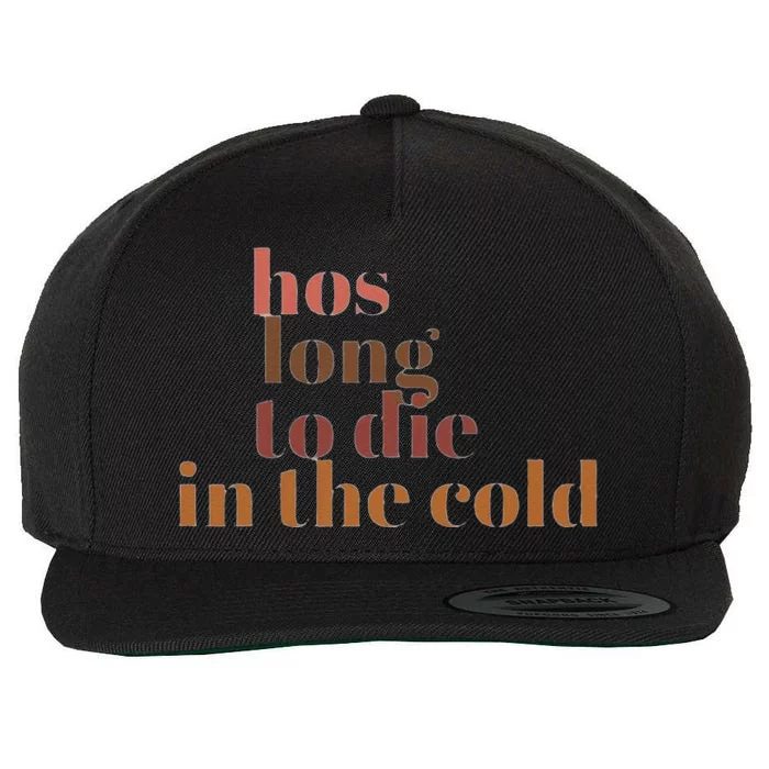 Hos Long To Die In Cold Wool Snapback Cap