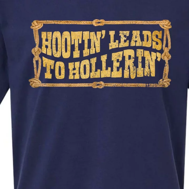 Hootin Leads To Hollerin Groovy Sueded Cloud Jersey T-Shirt