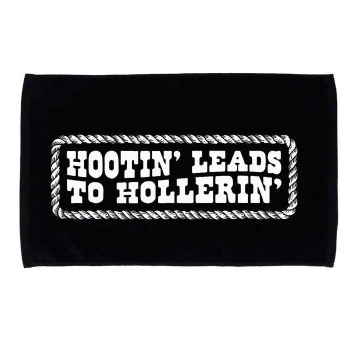 Hootin Leads To Hollerin Groovy Microfiber Hand Towel