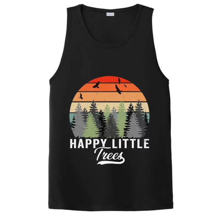 Happy Little Tree Bob Style Forests Performance Tank