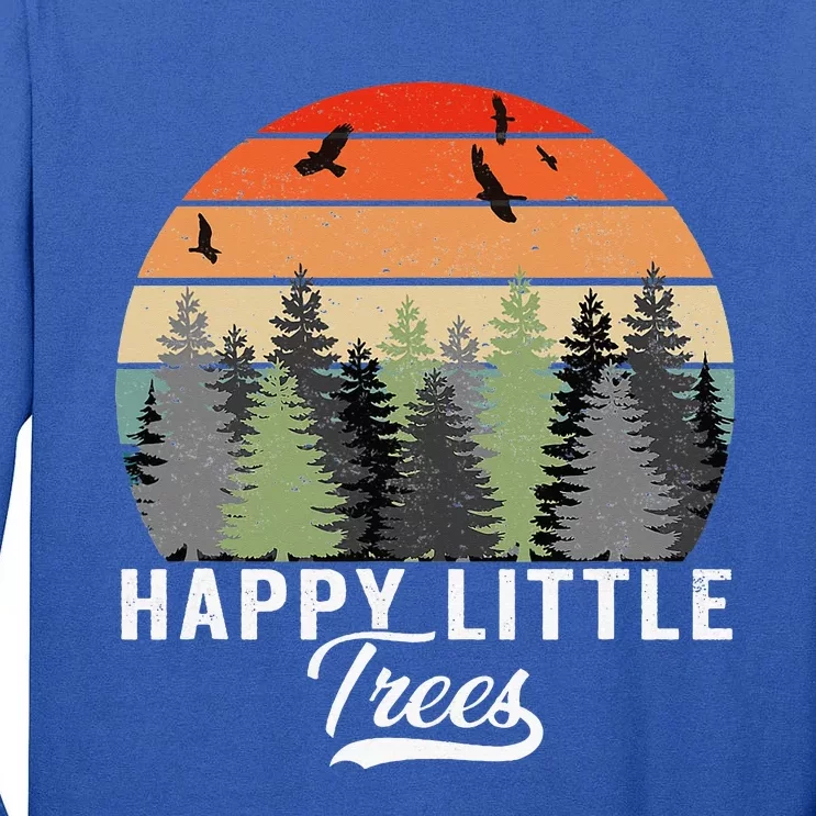 Happy Little Tree Bob Style Forests Tall Long Sleeve T-Shirt