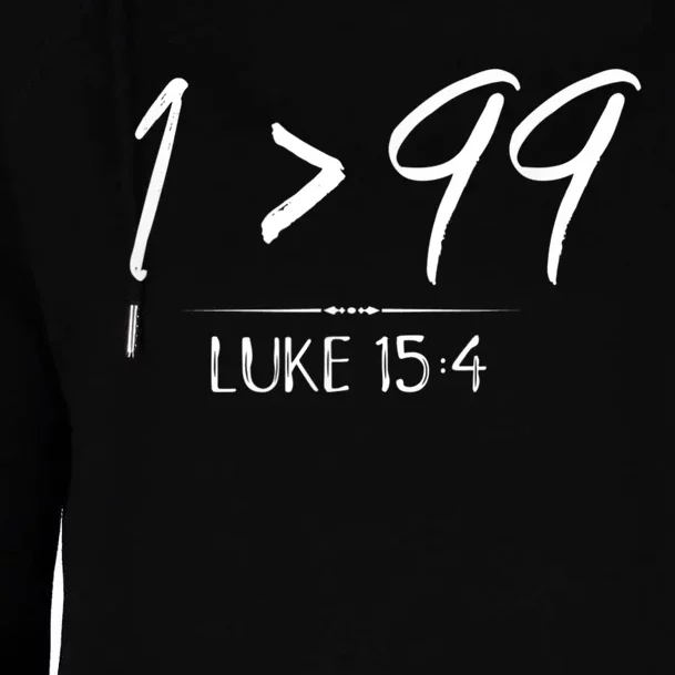 He Left The 99 To Rescue Me Christian Luke Sheep Gift Womens Funnel Neck Pullover Hood