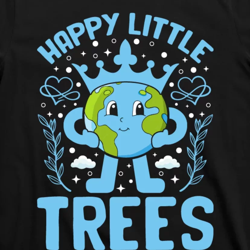 Happy Little Trees Earth Day Celebration T-Shirt