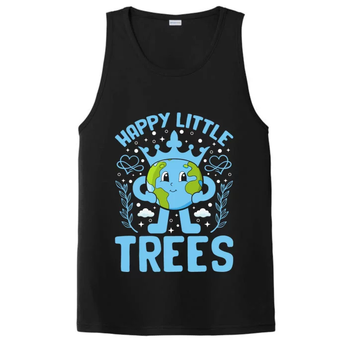 Happy Little Trees Earth Day Celebration Performance Tank