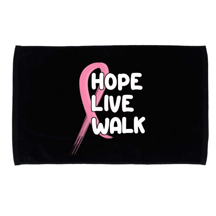 Hope Live Walk Breast Cancer Awareness Microfiber Hand Towel