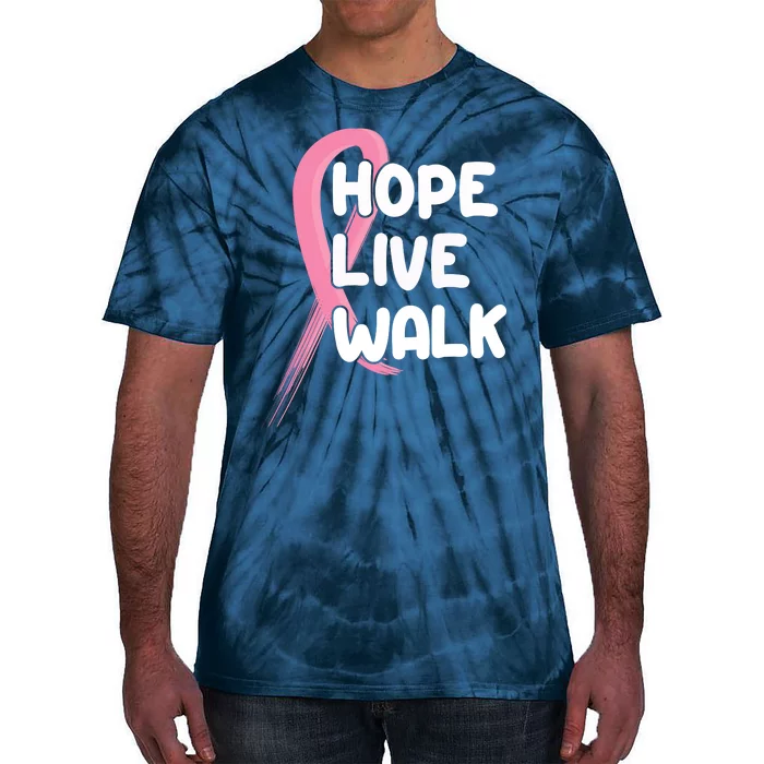 Hope Live Walk Breast Cancer Awareness Tie-Dye T-Shirt