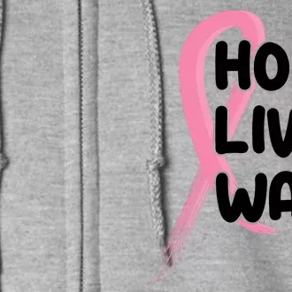 Hope Live Walk Breast Cancer Awareness Full Zip Hoodie