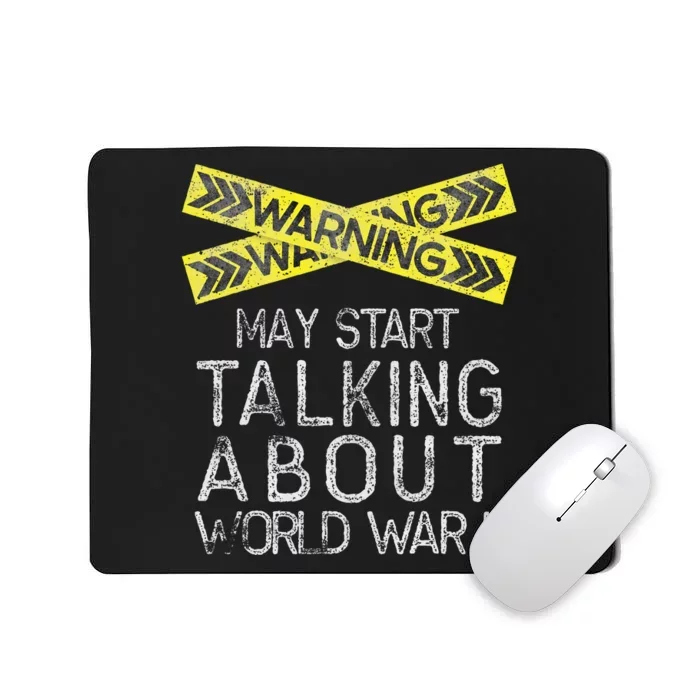 History Lover World War 2 American History Student Mousepad