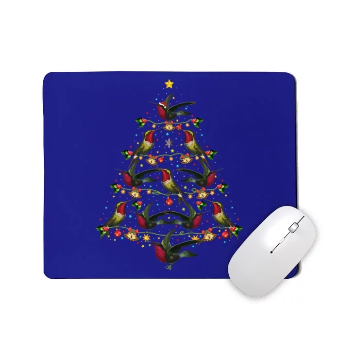 Hummingbird Lover Xmas Gift Hummingbird Christmas Tree Gift Mousepad