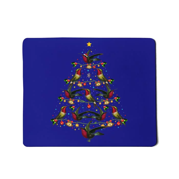 Hummingbird Lover Xmas Gift Hummingbird Christmas Tree Gift Mousepad