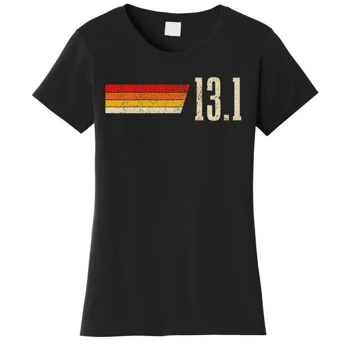 Half Marathon 13.1 Miles Vintage Running Marathon Runner Women's T-Shirt