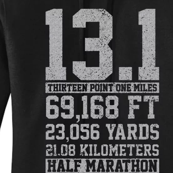 Half Marathon 13.1 Miles Running Runner Gift Women's Pullover Hoodie