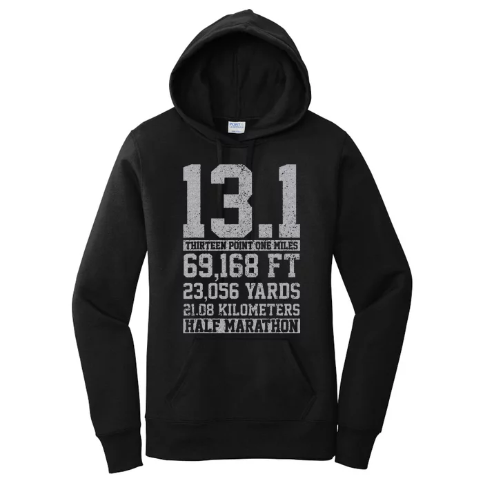 Half Marathon 13.1 Miles Running Runner Gift Women's Pullover Hoodie