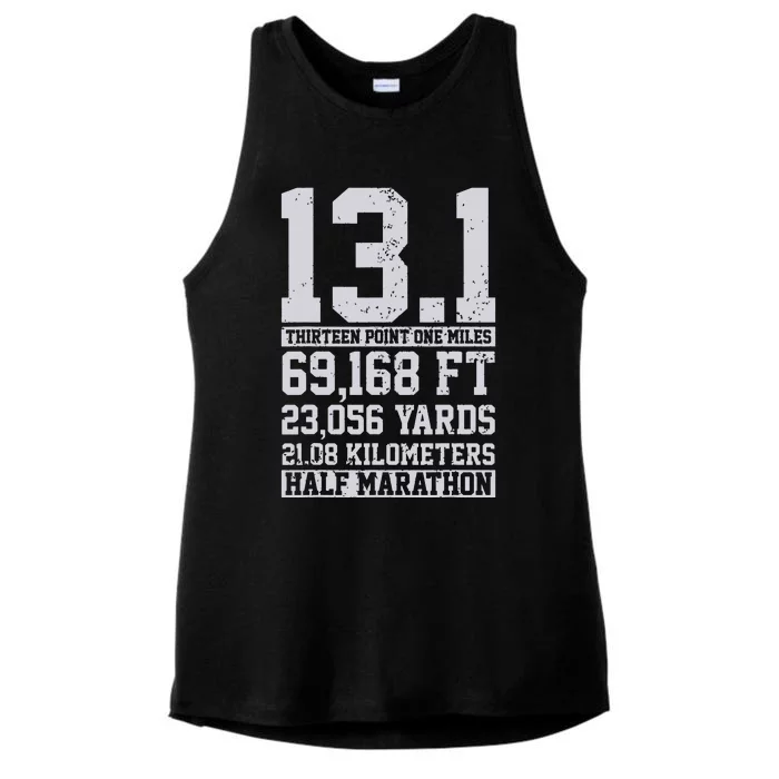 Half Marathon 131 Miles Running Runner Gift Ladies Tri-Blend Wicking Tank