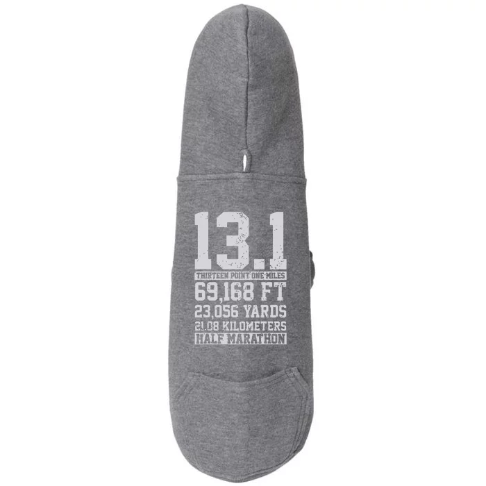 Half Marathon 131 Miles Running Runner Gift Doggie 3-End Fleece Hoodie