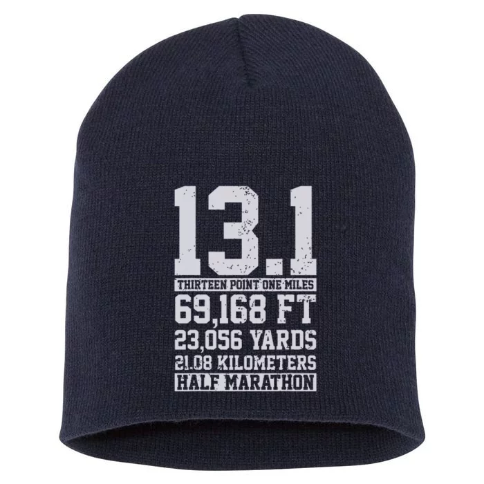 Half Marathon 131 Miles Running Runner Gift Short Acrylic Beanie