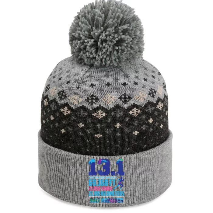 Half Marathon 131 Miles Running Runner The Baniff Cuffed Pom Beanie