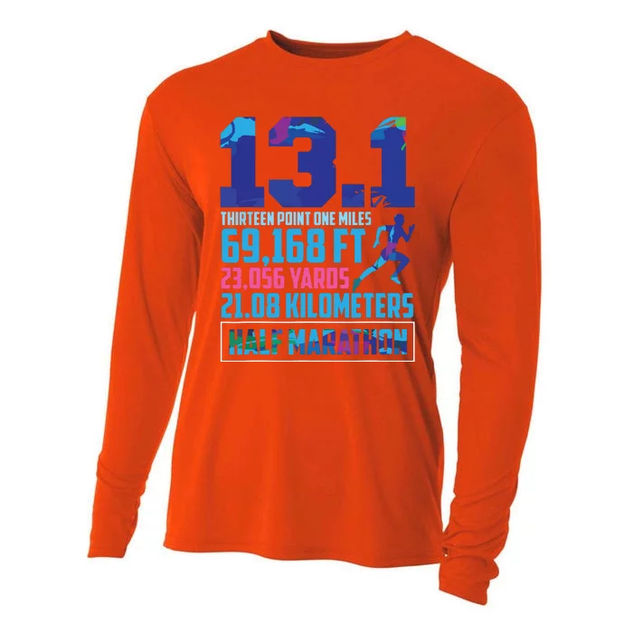 Half Marathon 131 Miles Running Runner Cooling Performance Long Sleeve Crew