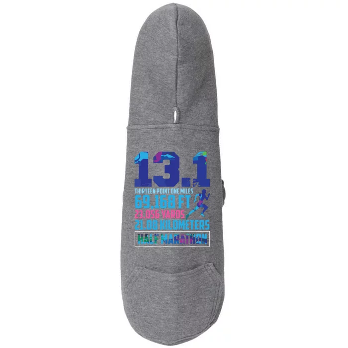 Half Marathon 131 Miles Running Runner Doggie 3-End Fleece Hoodie