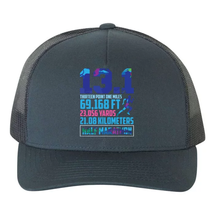 Half Marathon 131 Miles Running Runner Yupoong Adult 5-Panel Trucker Hat