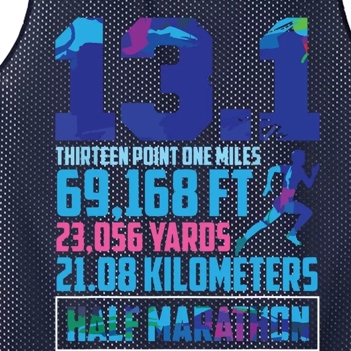 Half Marathon 131 Miles Running Runner Mesh Reversible Basketball Jersey Tank