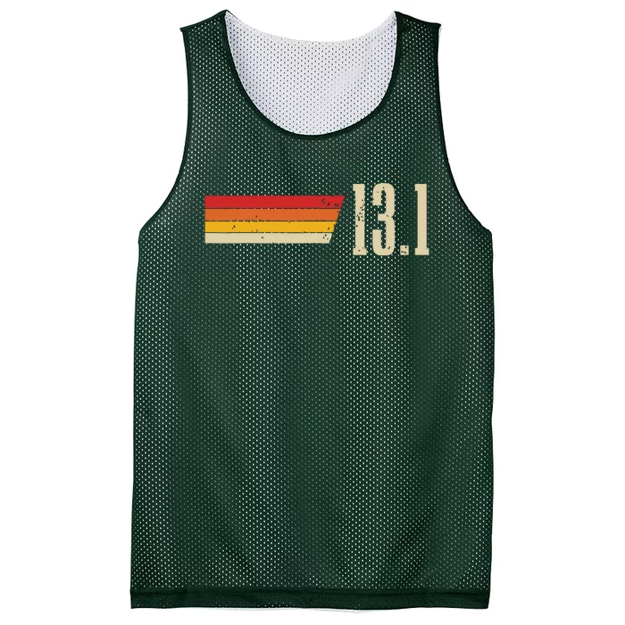 Half Marathon 131 Miles Vintage Running Marathon Runner Mesh Reversible Basketball Jersey Tank