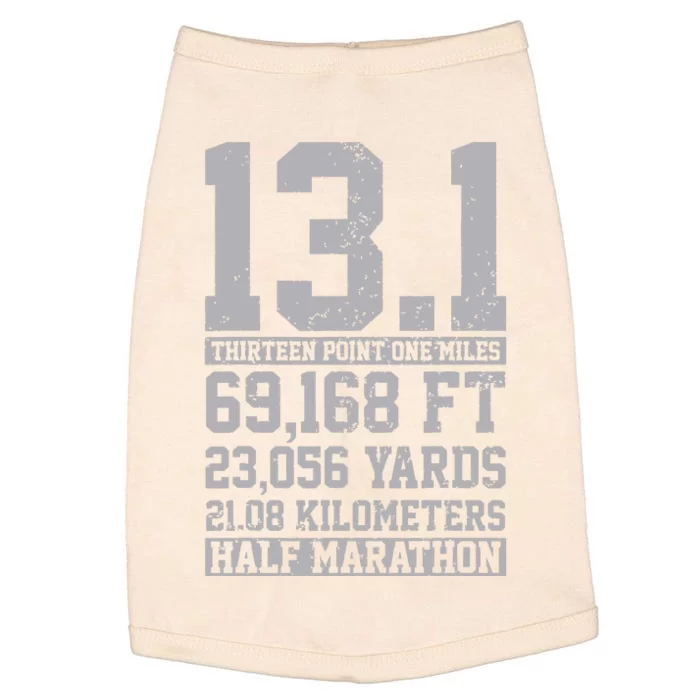 Half Marathon 131 Miles Running Runner Doggie Tank