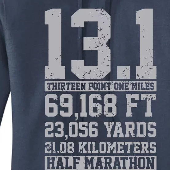 Half Marathon 131 Miles Running Runner Women's Pullover Hoodie