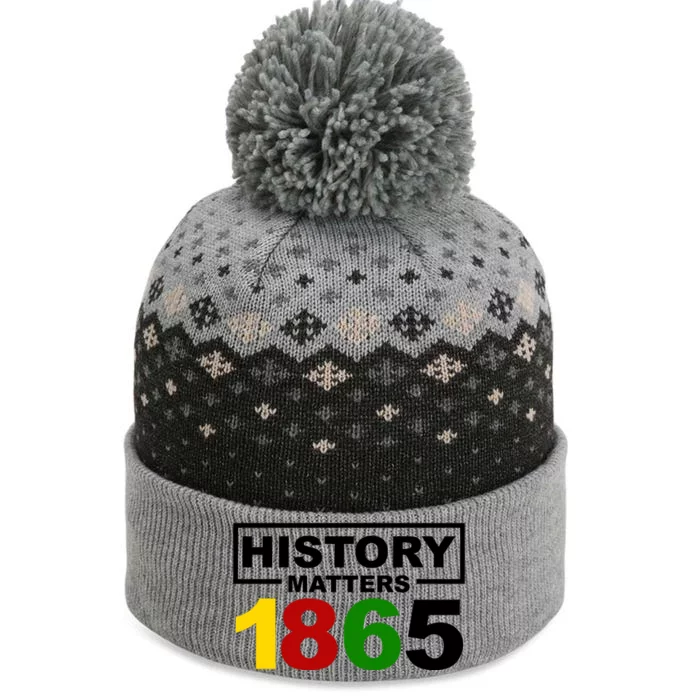 History Matters 1865 Black History Month The Baniff Cuffed Pom Beanie