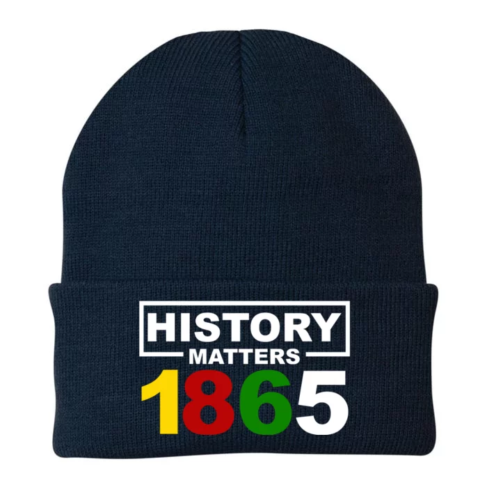 History Matters 1865 Black History Month Knit Cap Winter Beanie