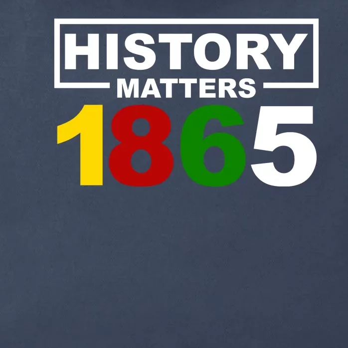 History Matters 1865 Black History Month Zip Tote Bag