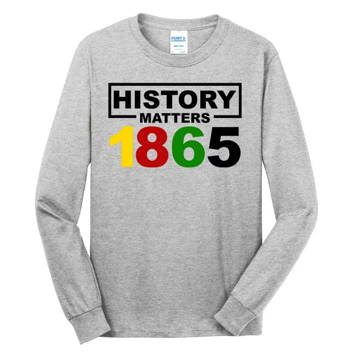 History Matters 1865 Black History Month Tall Long Sleeve T-Shirt