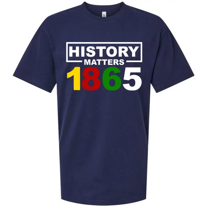 History Matters 1865 Black History Month Sueded Cloud Jersey T-Shirt