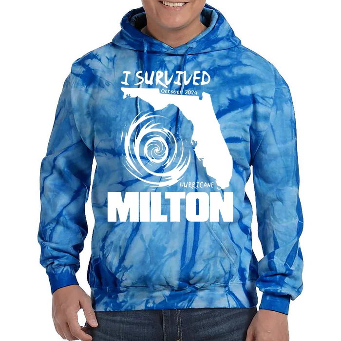 Hurricane Milton 2024 Stronger Than The Storm Tie Dye Hoodie