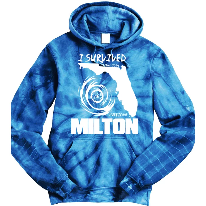 Hurricane Milton 2024 Stronger Than The Storm Tie Dye Hoodie