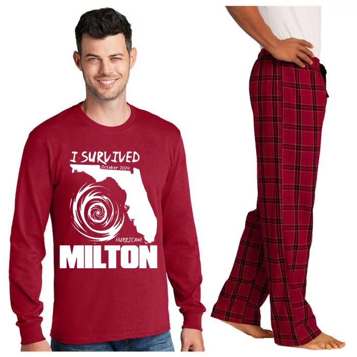 Hurricane Milton 2024 Stronger Than The Storm Long Sleeve Pajama Set