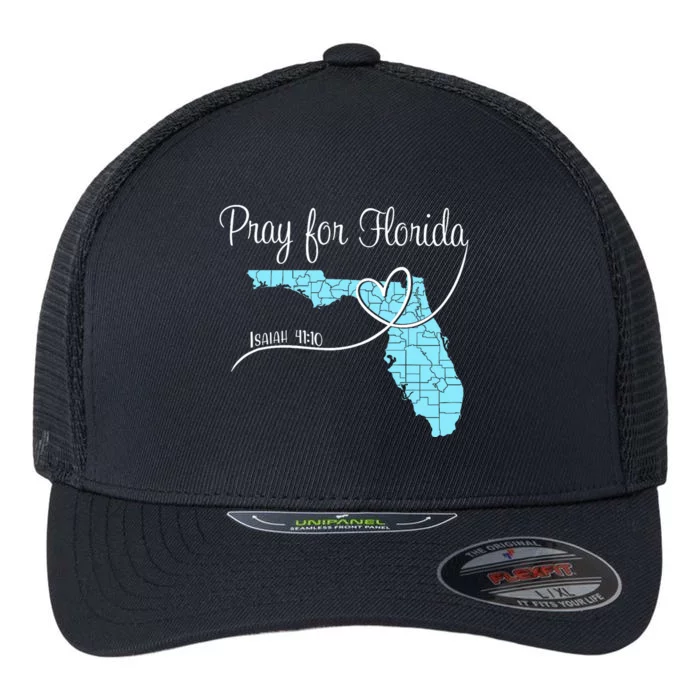 Hurricane Milton 2024 Pray For Florida Flexfit Unipanel Trucker Cap