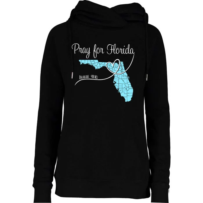 Hurricane Milton 2024 Pray For Florida Womens Funnel Neck Pullover Hood