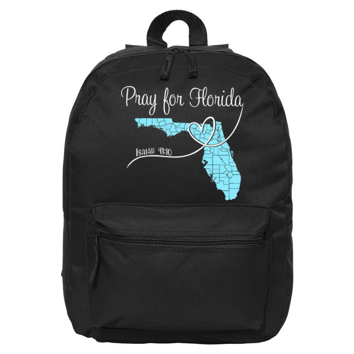 Hurricane Milton 2024 Pray For Florida 16 in Basic Backpack