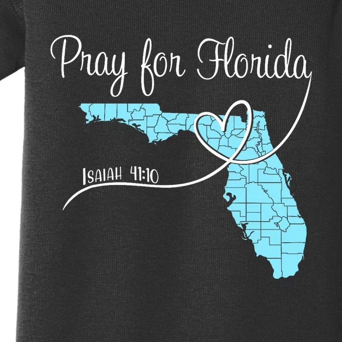 Hurricane Milton 2024 Pray For Florida Baby Bodysuit