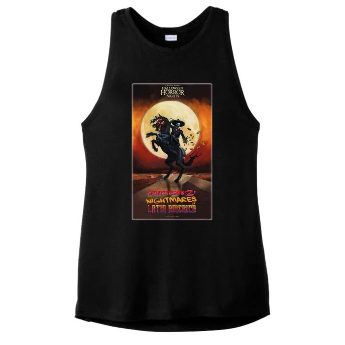 Hhn Monstruos 2 The Nightmares Of Latin America Ladies Tri-Blend Wicking Tank