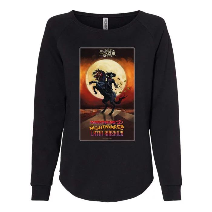 Hhn Monstruos 2 The Nightmares Of Latin America Womens California Wash Sweatshirt