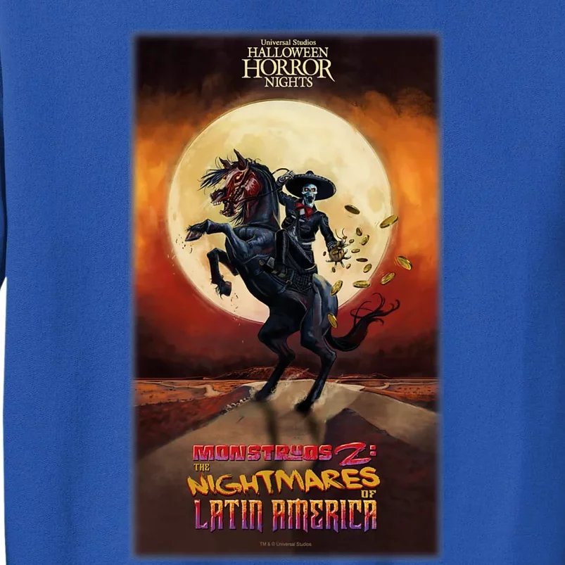 Hhn Monstruos 2: The Nightmares Of Latin America Halloween Horror Nights Tall Sweatshirt