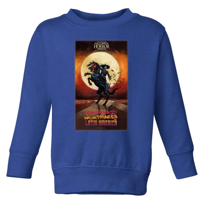 Hhn Monstruos 2: The Nightmares Of Latin America Halloween Horror Nights Toddler Sweatshirt