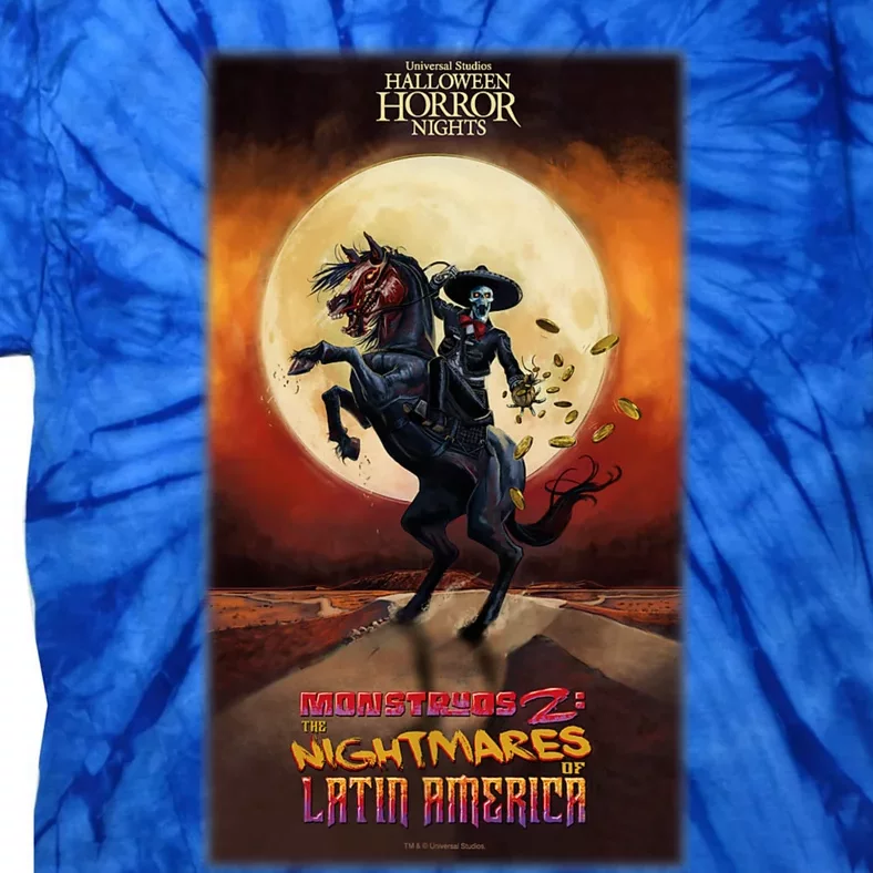 Hhn Monstruos 2: The Nightmares Of Latin America Halloween Horror Nights Tie-Dye T-Shirt