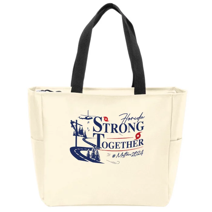 Hurricane Milton 2024 Florida Survivor Zip Tote Bag