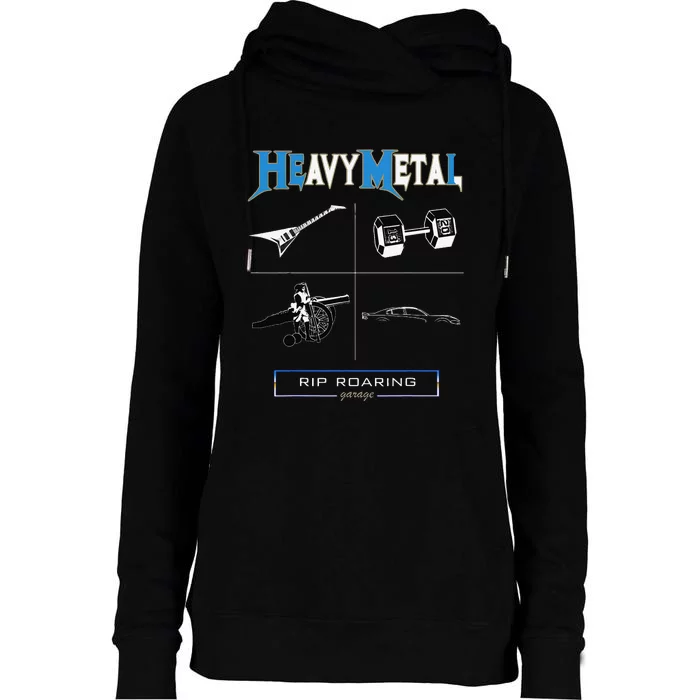 Heavy Metal 4dr Womens Funnel Neck Pullover Hood