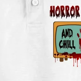 Horror Movies And Chill Scary Dry Zone Grid Performance Polo